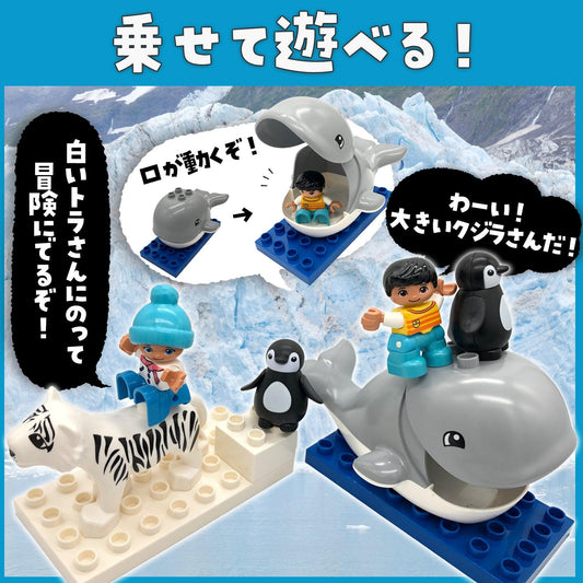 【 知育玩具 】 北極の動物が入ったブロックセット アニマルブロックス~オーシャンセット~ 【 Sunwards 】 - 【公式】"第三のブロックメーカー" Sunwards